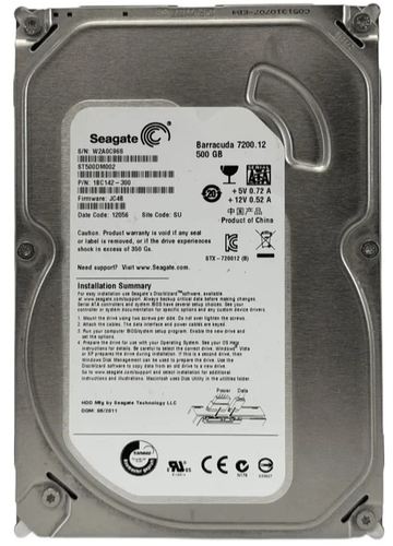 Seagate 500GB SATA 3.5" Hard Drive (ST500DM002)