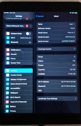 Apple iPad Air 2 (A1566) 9.7" 128GB Wi-Fi - photo 3