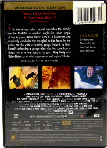 Predator 2 (DVD, 2006, Widescreen) - photo 2