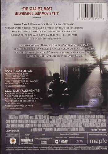 Saw 4 (Widescreen) (Bilingual) DVD - photo 2