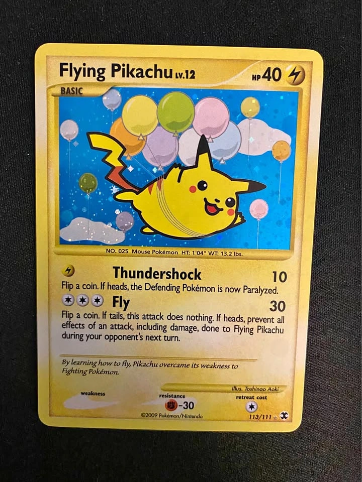 Flying Pikachu 113/111 Secret Rare Platinum Supreme Victors