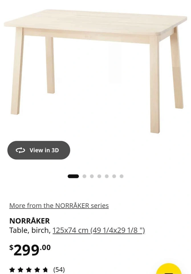 IKEA NORRÅKER Table and 2 LISABO Chairs - photo 2