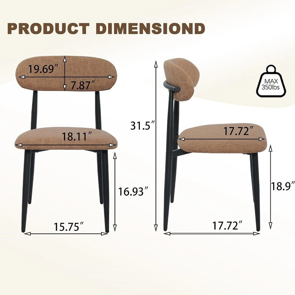 Upholstered Dining Chairs Set of 2 - photo 2