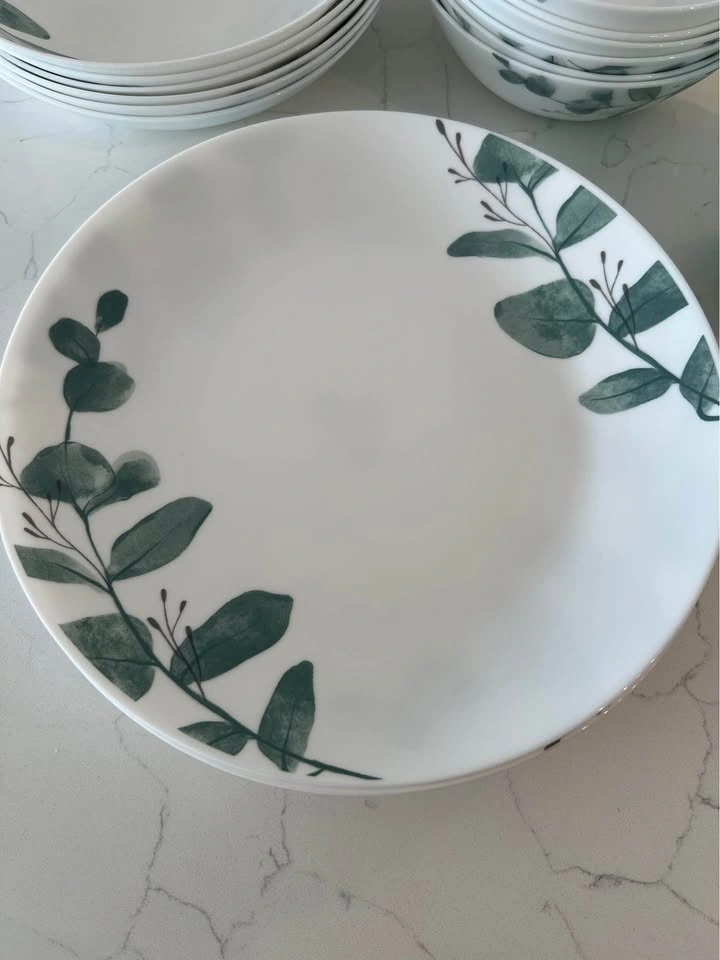 🌿 Dinnerware Set – Plates & Bowls – 22 Pieces - photo 3