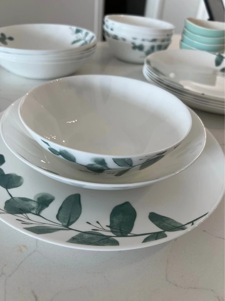 🌿 Dinnerware Set – Plates & Bowls – 22 Pieces - photo 5