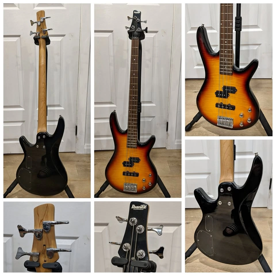 $270 Ibanez GIO Active Electric PJ Bass - Sunburst