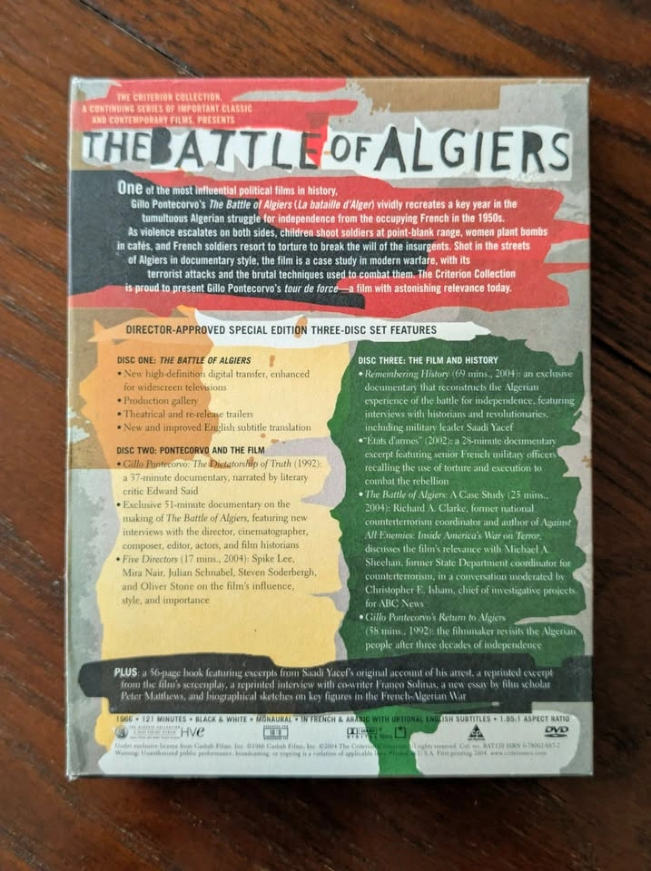 The Battle of Algiers Criterion Collection DVD (3-Disc Set) - photo 2