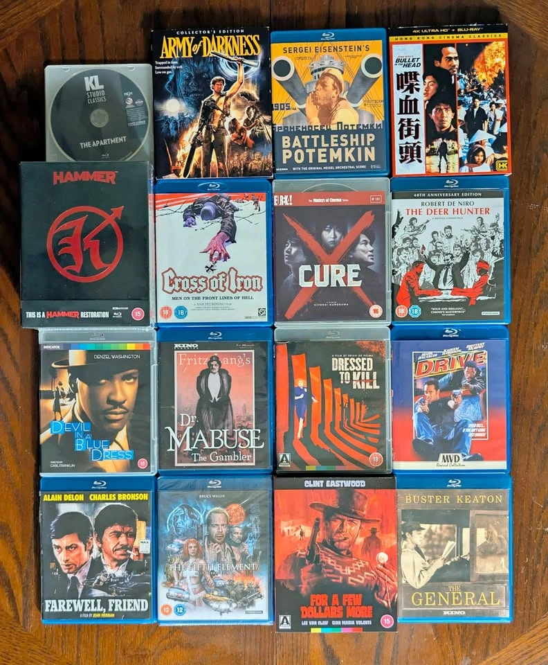 Blu-rays and 4ks (Arrow, BFI, Eureka, Kino, Imprint, etc.)
