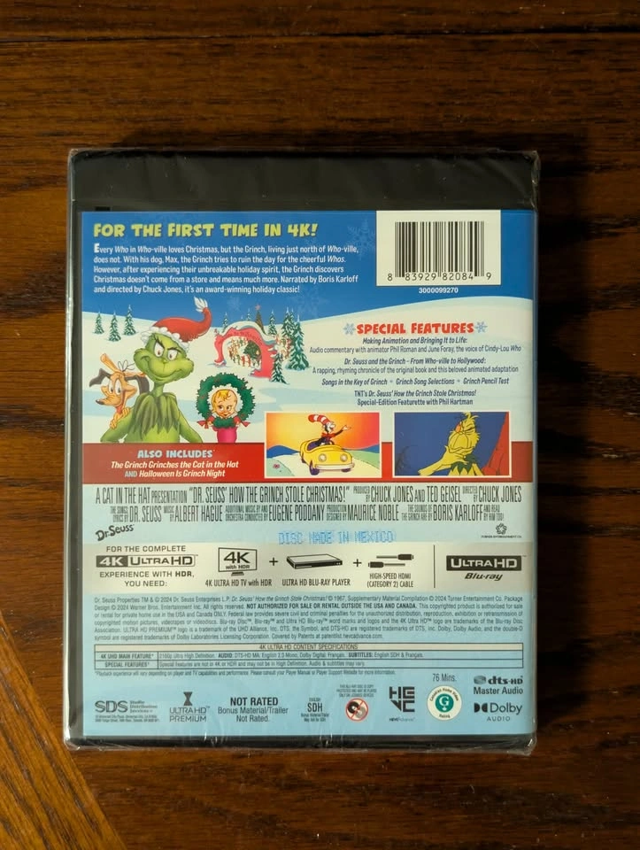 How the Grinch Stole Christmas 4k (Brand New and Sealed) - photo 2