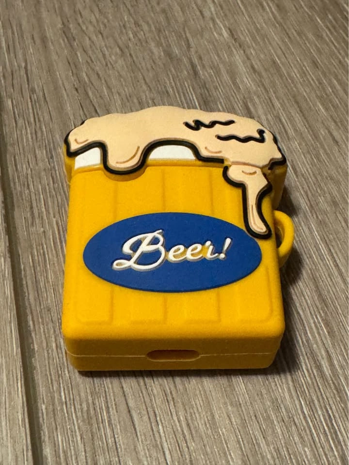 3D Beer Mug Silicone AirPods Case – Brand New! - photo 2