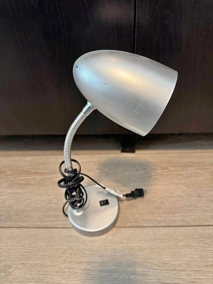 Silver Desk Lamp