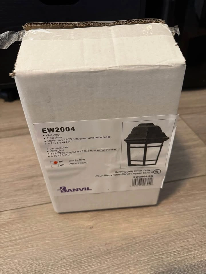 Outdoor Exterior Wall Lamp (Black) - photo 2