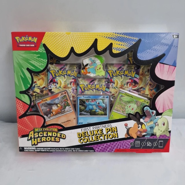 Pokemon TCG Ascended Heroes First Partners Deluxe Pin Collection