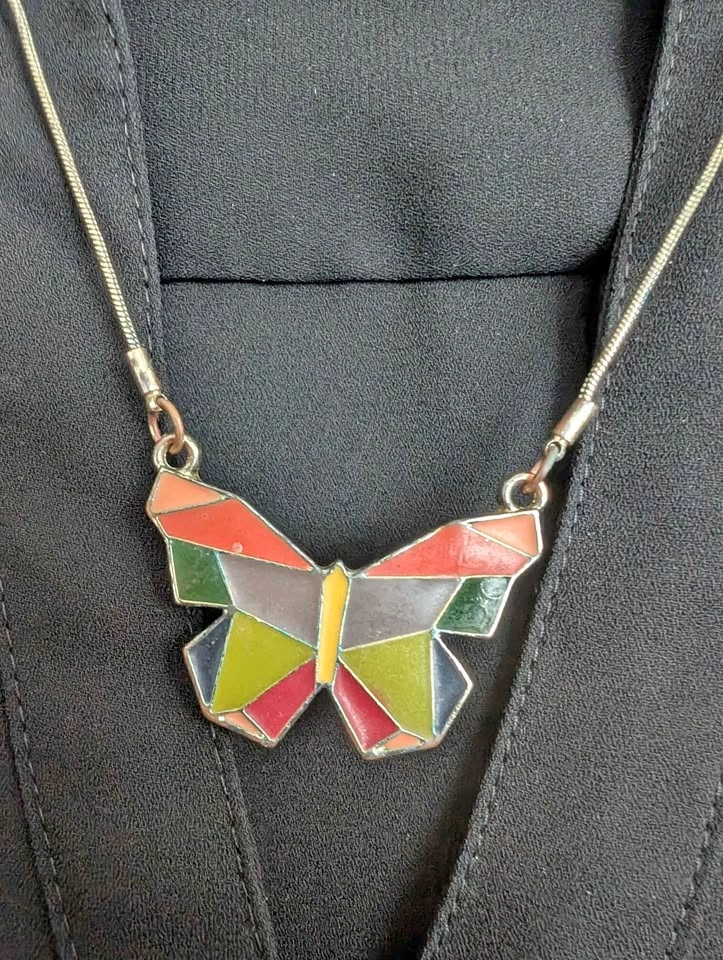 Desigual Butterfly Pendant Necklace