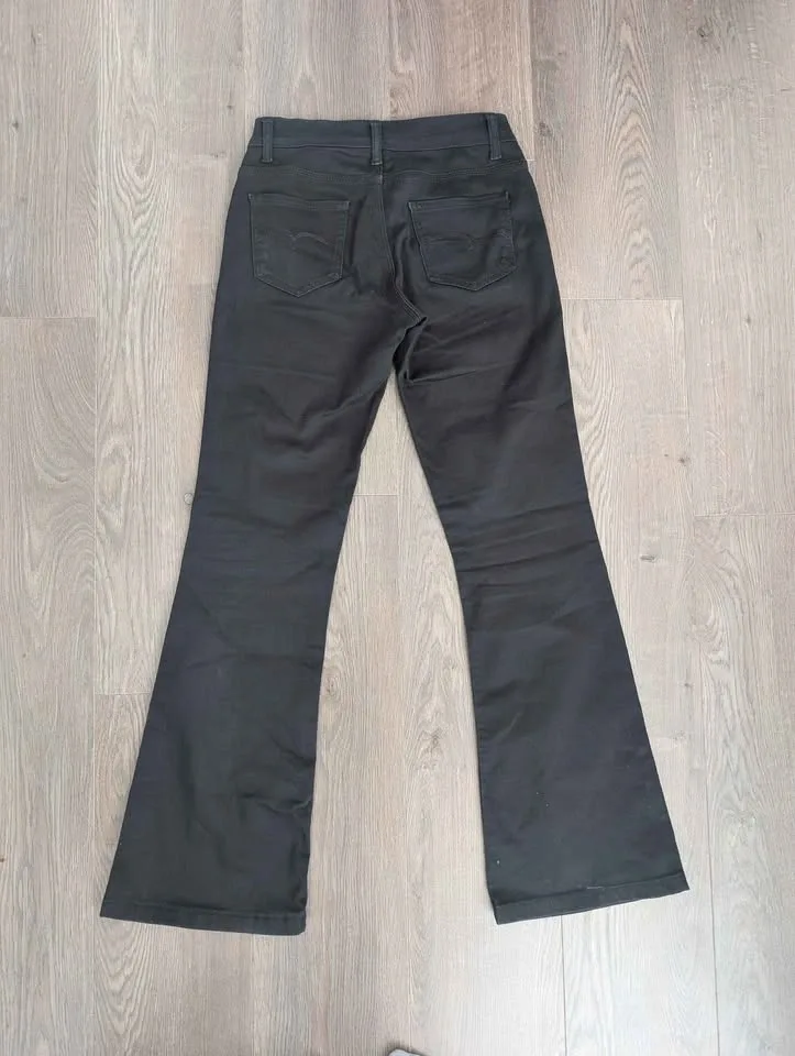Denim Black Flare Jeans Size 31 (fits like size 2-4) - photo 4