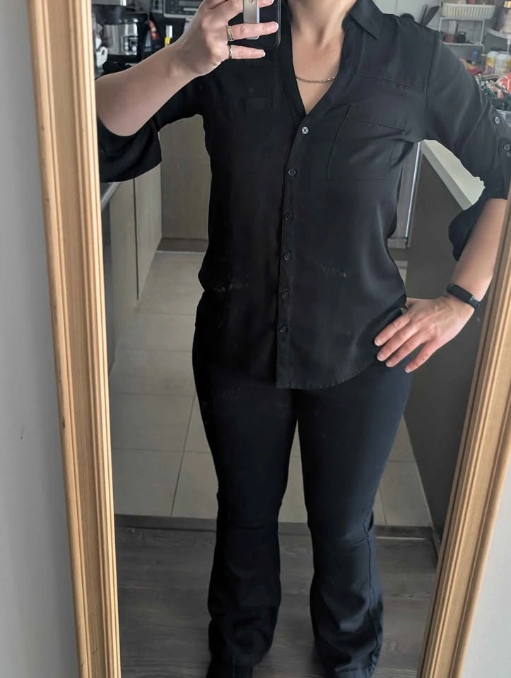 Denim Black Flare Jeans Size 31 (fits like size 2-4) - photo 5