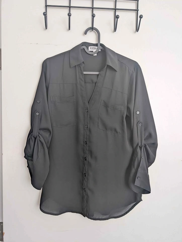 Express The Portofino Shirt - Black XS (fits S and M)
