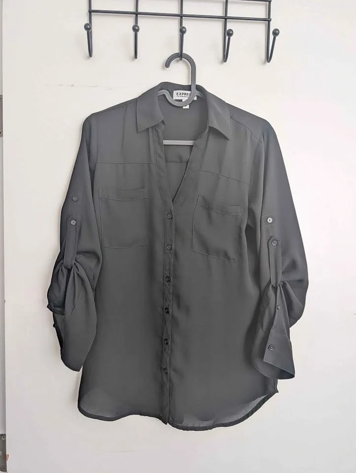 Express The Portofino Shirt - Black XS (fits S and M)