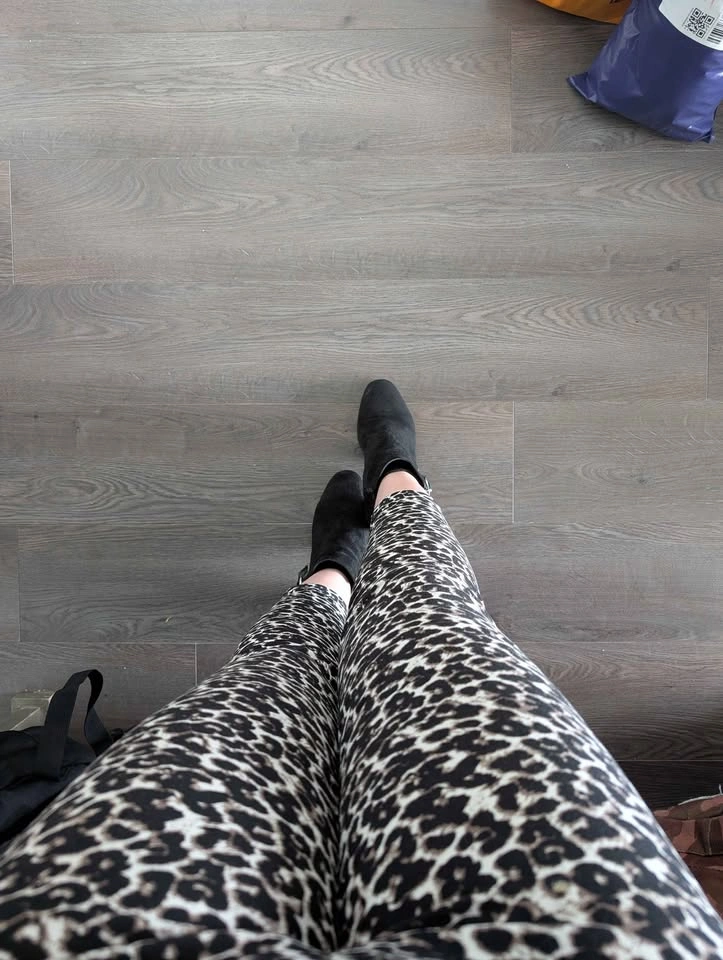 Leopard Print High-Waisted Stretch Skinny Pants (P/S) - photo 2