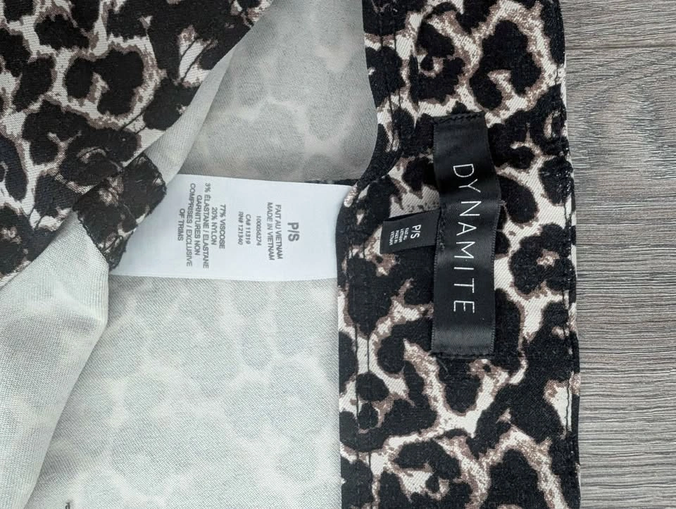 Leopard Print High-Waisted Stretch Skinny Pants (P/S) - photo 4