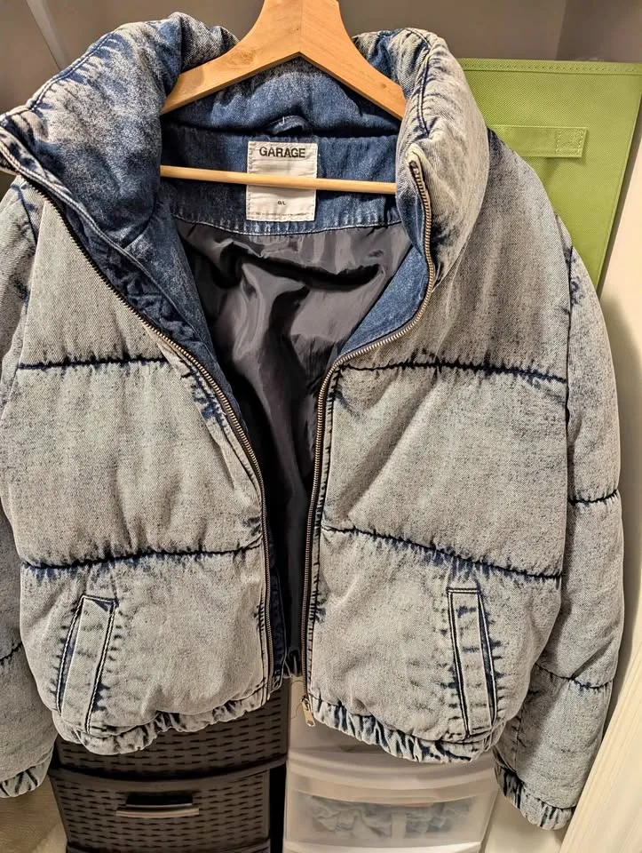 GARAGE DENIM PUFFER JACKET thumbnail