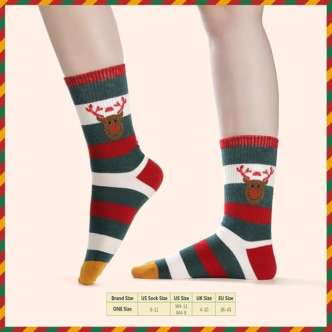 NEW Unisex Christmas Socks Gift Set, 4 Pairs - photo 2