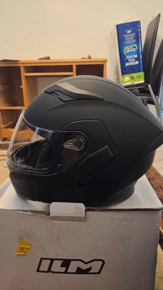 ILM Motorcycle Dual Visor Flip up Modular Helmet Model 902L - photo 2