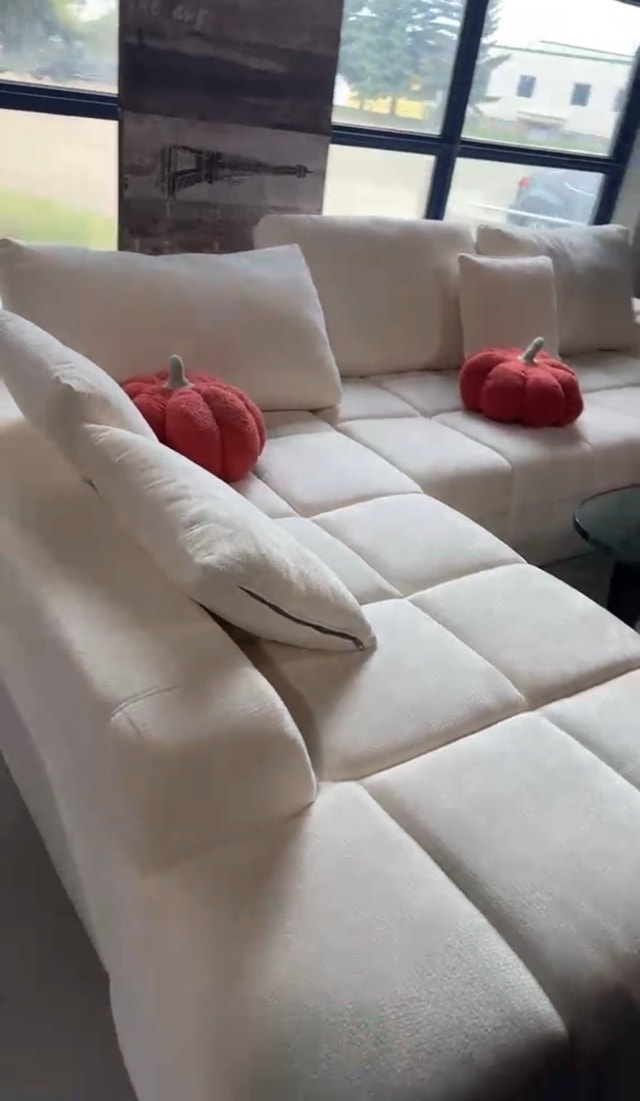 Cream Modular Sectional Sofa