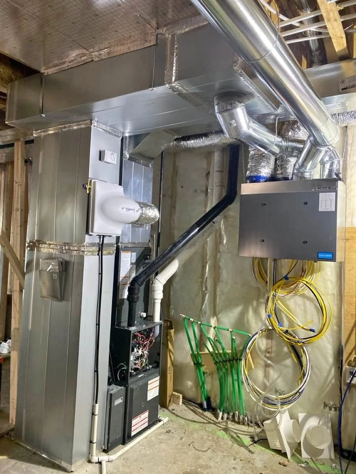 HVAC new house, legal suite basement, HRV, humidifier