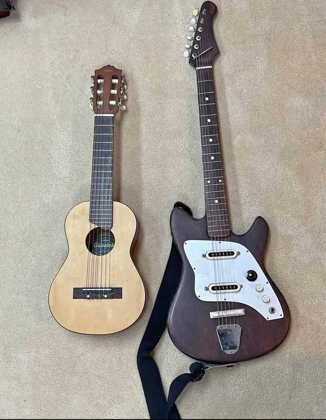 Yamaha Guitalele and Vintage Electric Guitar