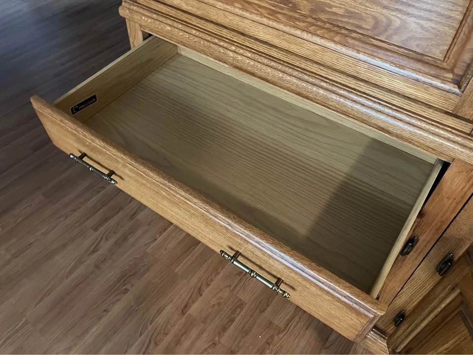 China Cabinet with drop down bar/liquor cabinet - photo 4