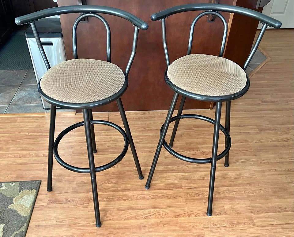 Pair of Swivel Bar Stools