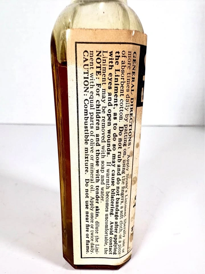 Vintage Sloan's Liniment Glass Bottle - photo 3