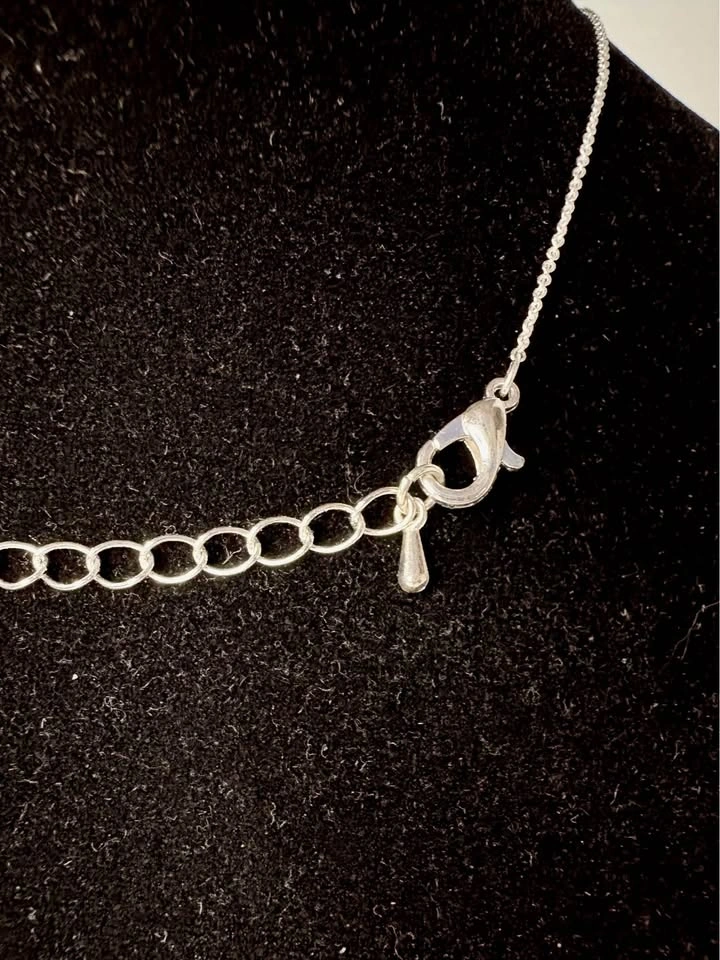 Silver-Toned Lapis Lazuli Bead Necklace - photo 4