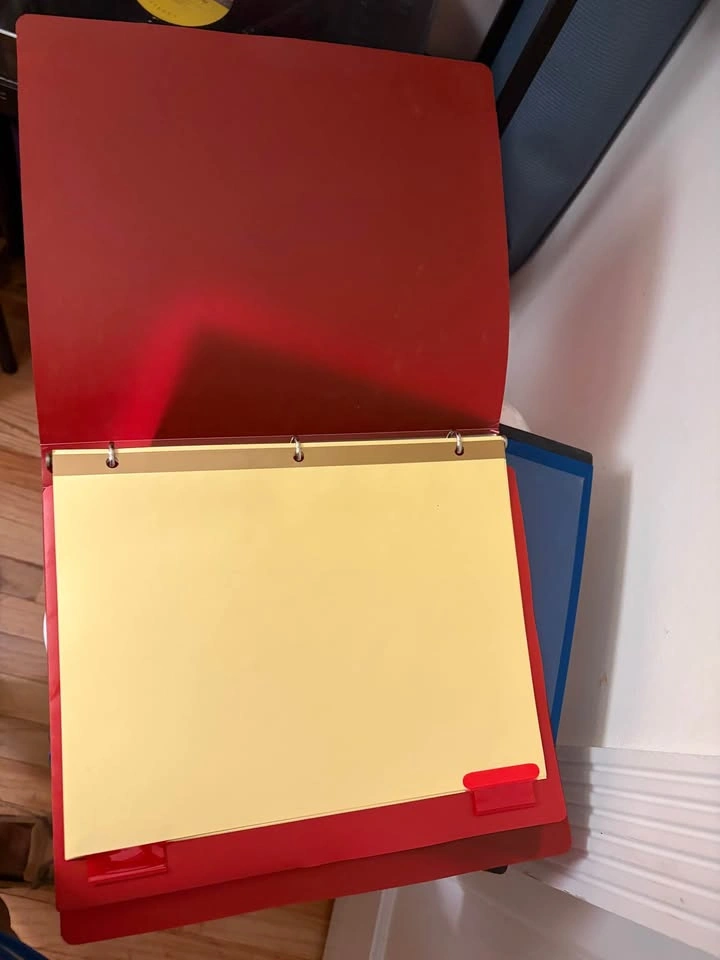 Lot of 3-Ring Binders and School Supplies - photo 3
