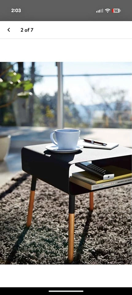 Yamazaki short side table with storage