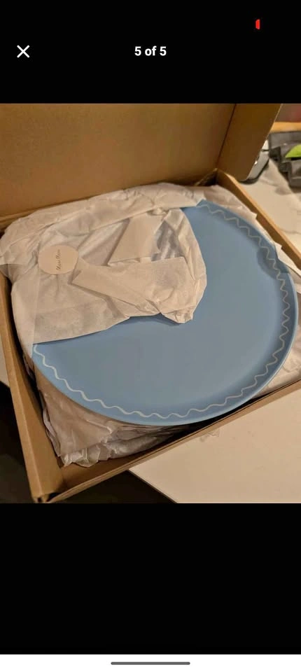 Brand new meri meri mixed set large reusable plates
