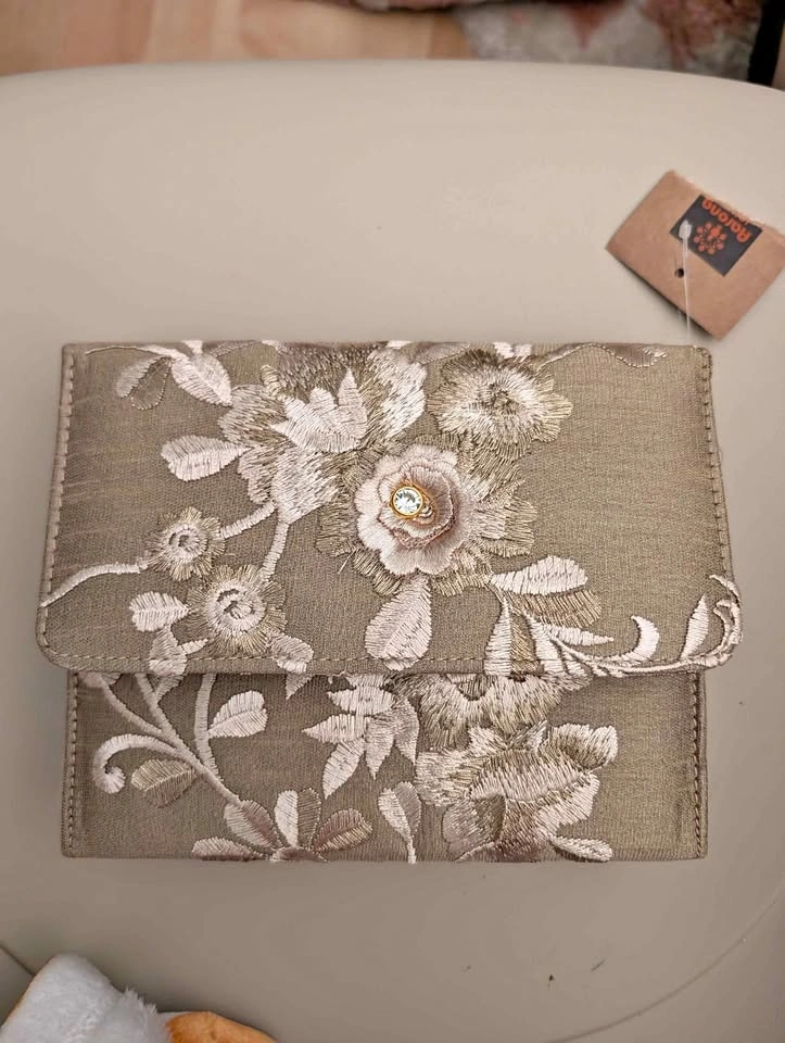 Brand new Bangladeshi embroidered purse with strap