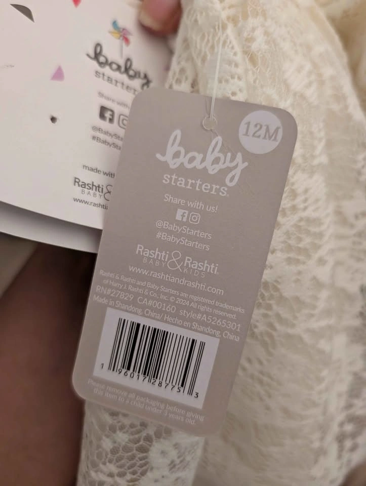 Baby starters lace dress and headband - photo 2