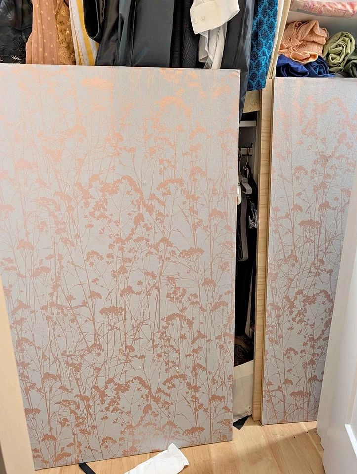 Large plywood gallery wall art boards