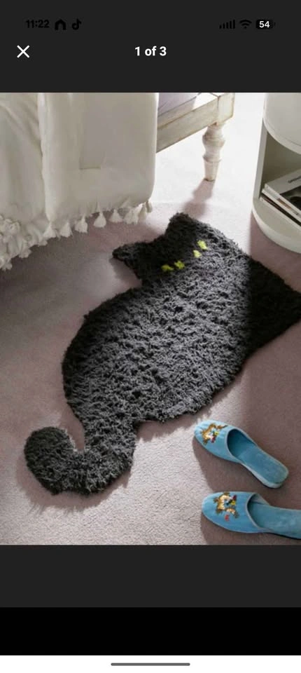 Black cat tufted rug urban outfitters - photo 2