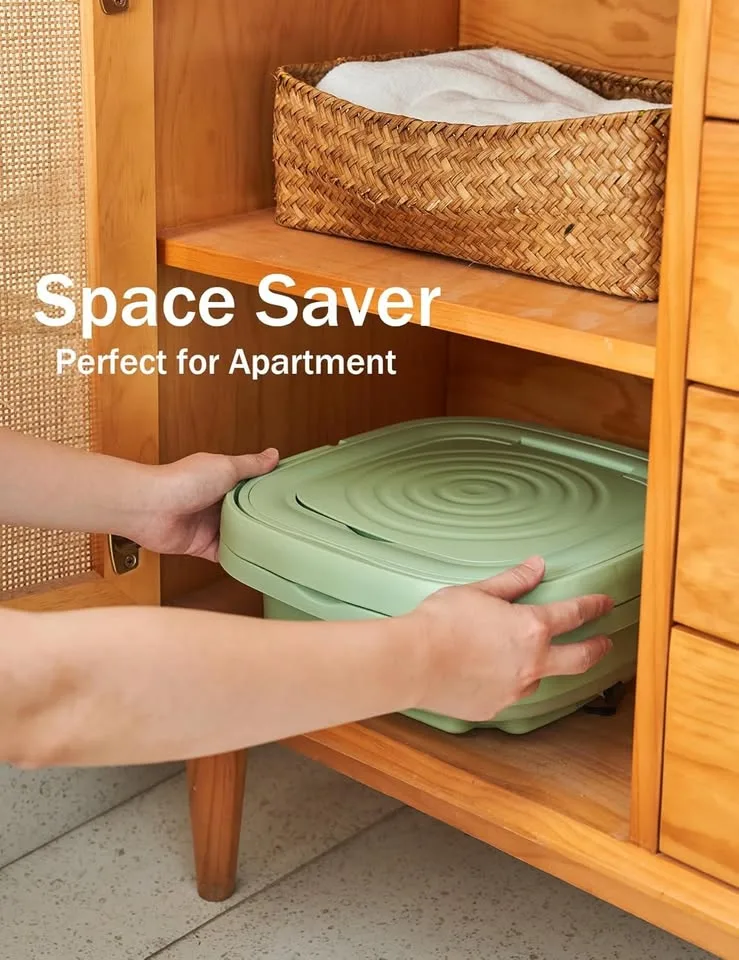 Oivley Mini Foldable Washing Machine | Portable Washer image indicator(4)