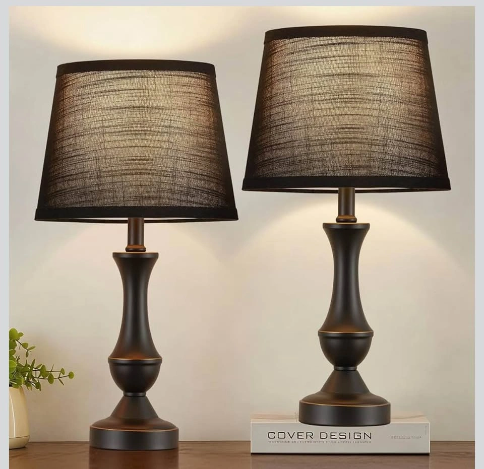 Brand new Table Lamp Set of 2, 19" Modern Bedside Lamps - photo 2