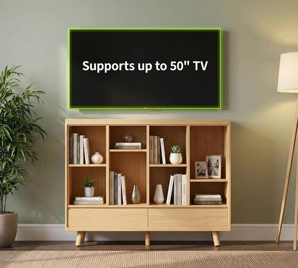 Wood 8 Cube Bookcase Featuring Stowable Drawers - photo 5