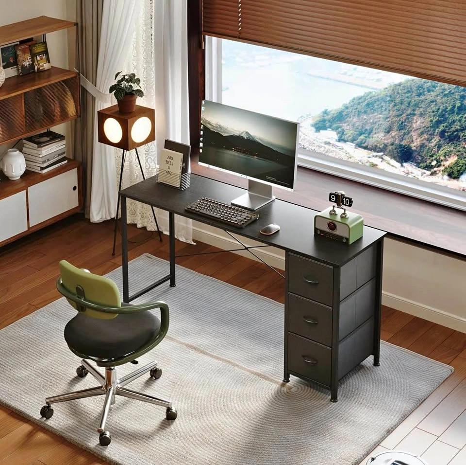 Brand new in box. 47 in Computer Desk with 3 Fabric Drawers