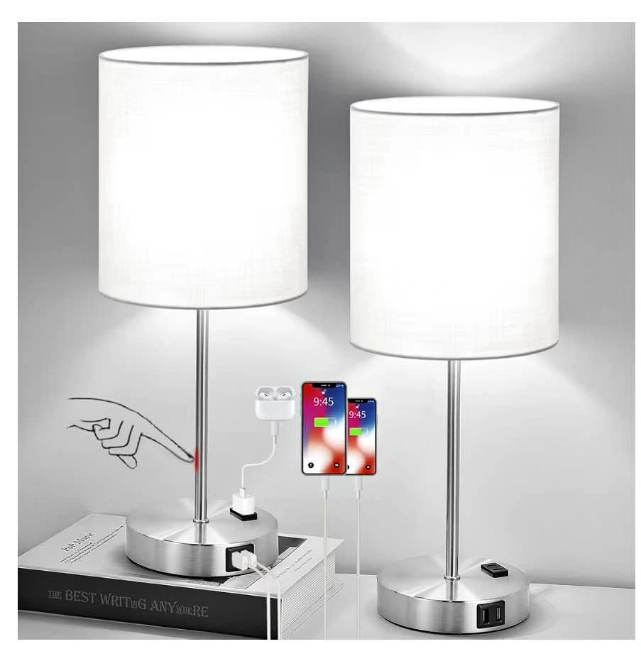 Brand new- set of 2 touch control table lamps