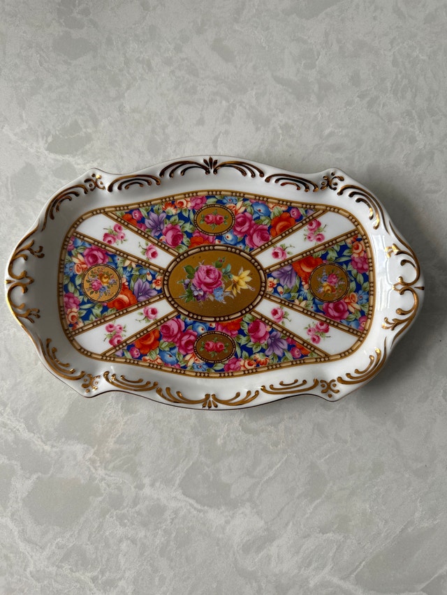 Vintage porcelain decorative tray by GANZ N. TONAWANDA - photo 3