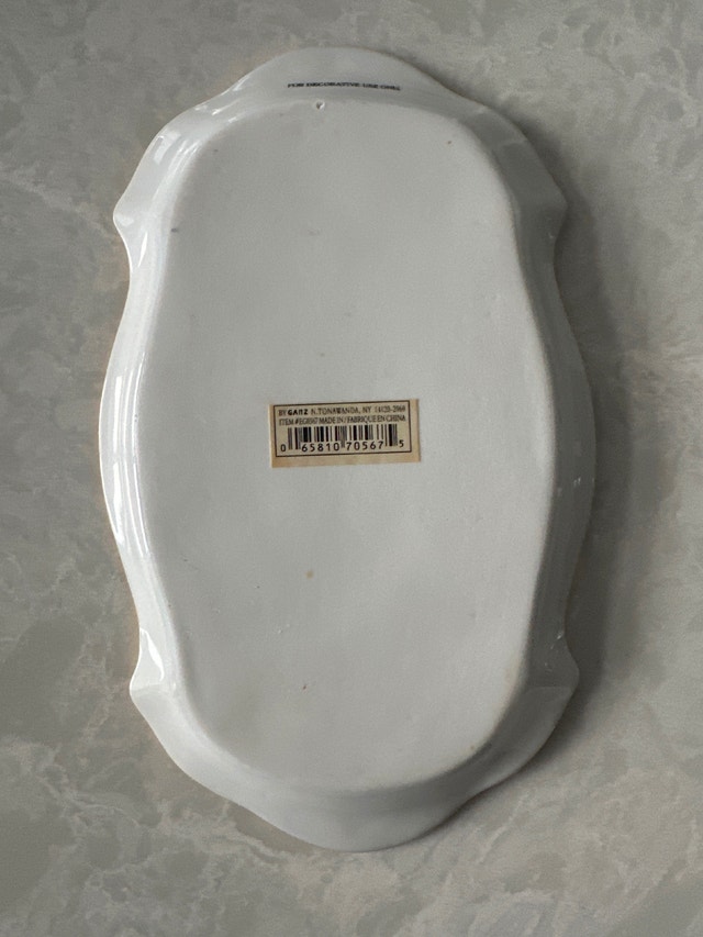 Vintage porcelain decorative tray by GANZ N. TONAWANDA - photo 5