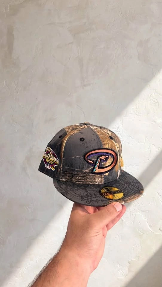 New Era 59FIFTY Diamondbacks Real Tree - 7 3/8, 7 1/4 - 2001 WS