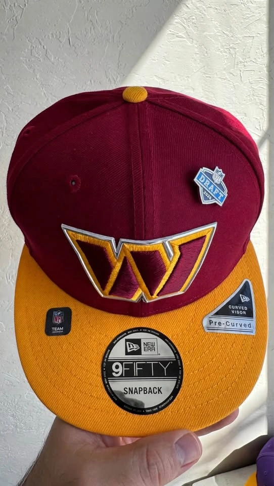 Washington Commanders 9FIFTY Snapback - NFL Draft 2026 Pin - New - photo 3